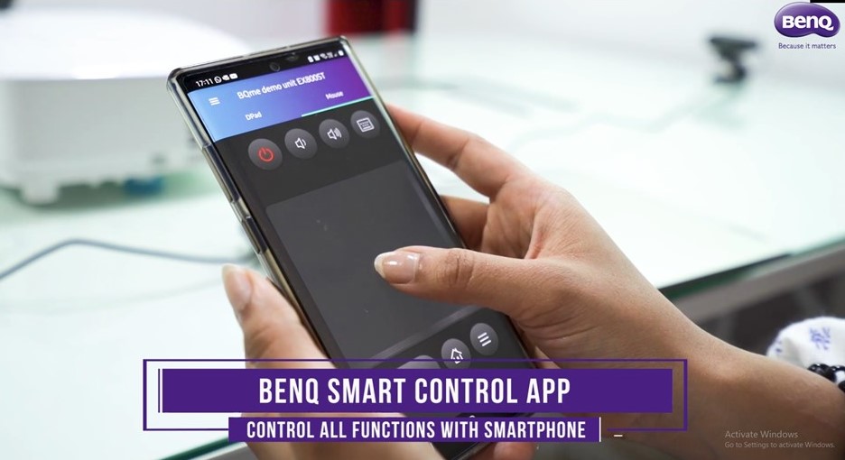 Ứng dụng BenQ Smart Control cho Máy chiếu thông minh không dây 