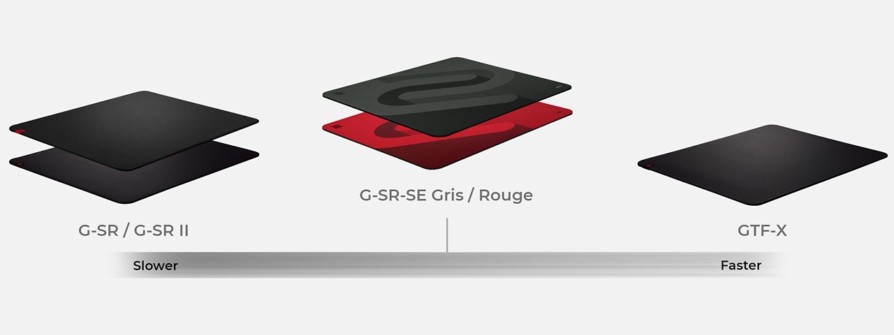 ZOWIE gaming mouse pads for FPS Esports - various gliding experiences